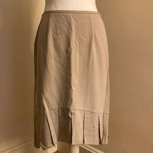 NWT Grace Elements Khaki Fringe Skirt